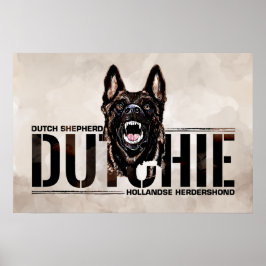 Nederländska shepherd-Hollandse Herdershond Poster