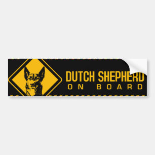 Nederländska Shepherd Hund - Dutchie Bildekal