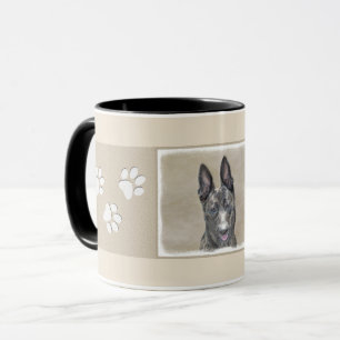Nederländska shepherd Painting - Cute Original Hu Mugg