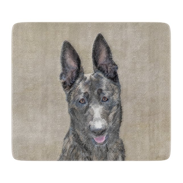 Nederländska shepherd Painting - Cute Original Hun (Framsidan)