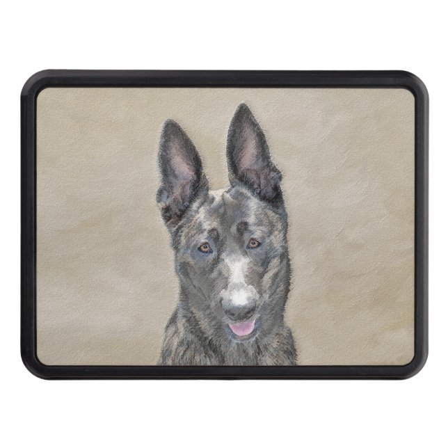 Nederländska shepherd Painting - Cute Original Hun Dragkroksskydd (Framsidan)