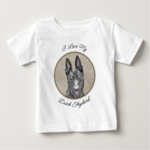Nederländska shepherd Painting - Cute Original Hun T Shirt