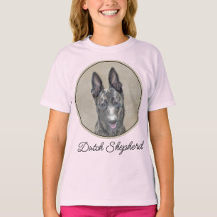 Nederländska shepherd Painting - Cute Original Hun T Shirt