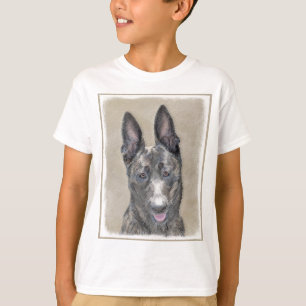 Nederländska shepherd Painting - Cute Original Hun T Shirt