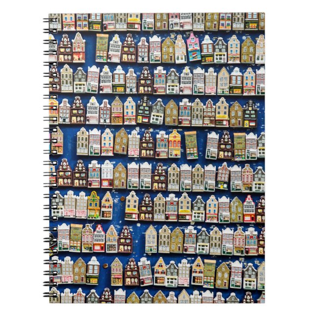 Nederländska souvenirer, Amsterdams gata scen. Anteckningsbok (Framsidan)