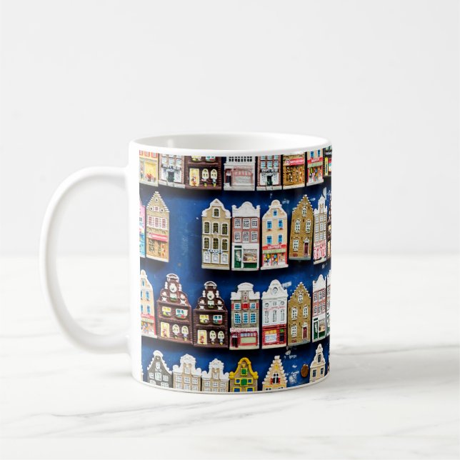 Nederländska souvenirer, Amsterdams gata scen. Kaffemugg (Vänster)