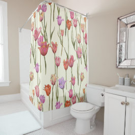 Nederländska tulips Shower Curtain