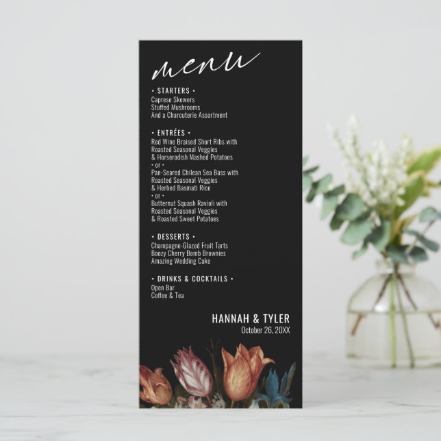 Nederländska tulpaner och blandade blomsterBouquet Meny (Stående Fram)