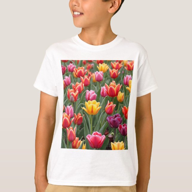 Nederländska tulpaner t shirt (Framsida)