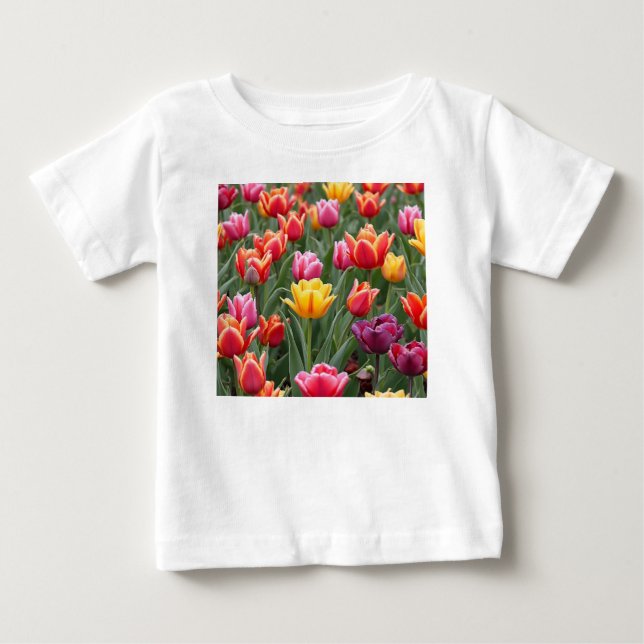 Nederländska tulpaner t shirt (Framsida)