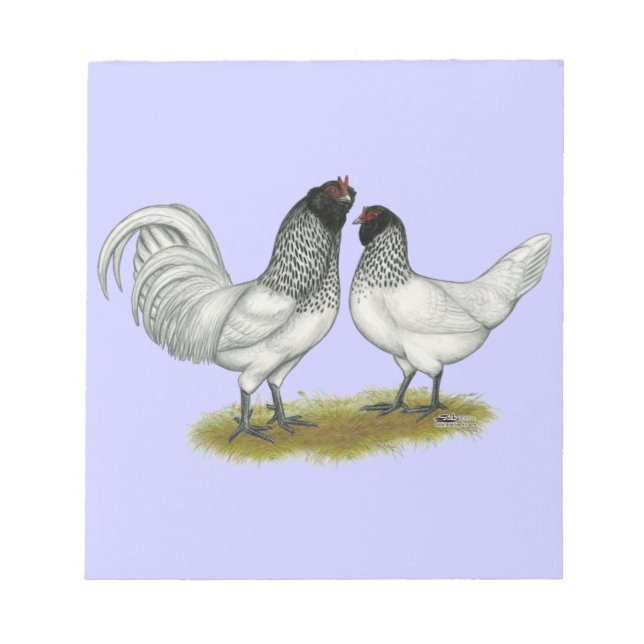 Nederländska Uggla Beard Chickens Anteckningsblock (Framsida)