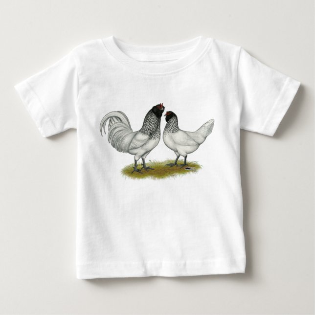 Nederländska Uggla Beard Chickens T-shirt (Framsida)