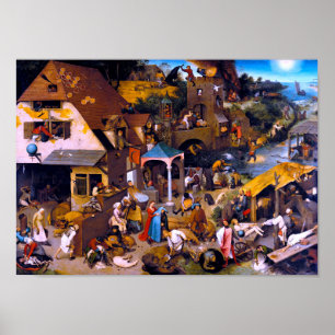 Nederländska verberna, Pieter Bruegel den äldre Poster