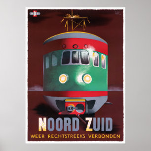Nederländska Vintage resor Poster återställda