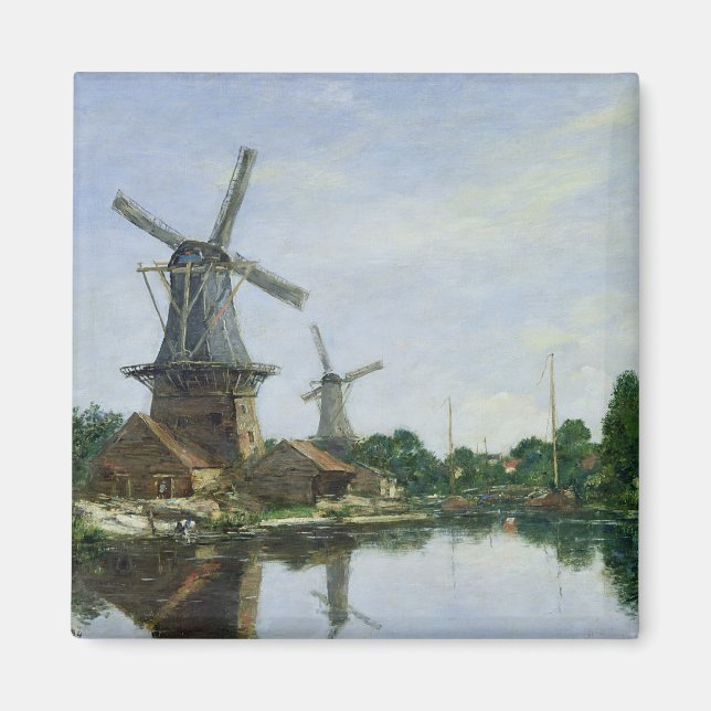 Nederländska Windmills, 1884 Magnet (Framsidan)