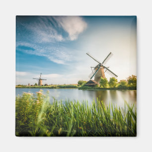 Nederländska Windmills Bild av Rotterdam, Holla Magnet