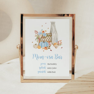 Nedfall i Kärlek höstblåvitan Pumpkin Mamma Osa Pu Poster