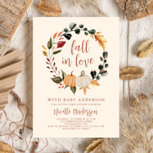 Nedfall i Kärlek Pumpkin WandeBaby Shower