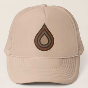 Nedfallande Lagerkonst Trucker Hatt Keps