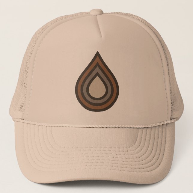 Nedfallande Lagerkonst Trucker Hatt Keps (Framsida)