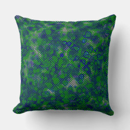 Nedfläckad av grönt rand med spetsig kudde