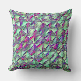 nedfläckad av rosa och trål, kvartsparter, etchade kudde