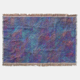 Nedfläckad, cyan och rödfärgade skiktstänk filt