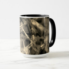 Nedfläckad för korsade rutor med "felaktiga pensel mugg