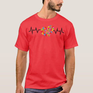 Nedfläckad Glas Heartslag T Shirt