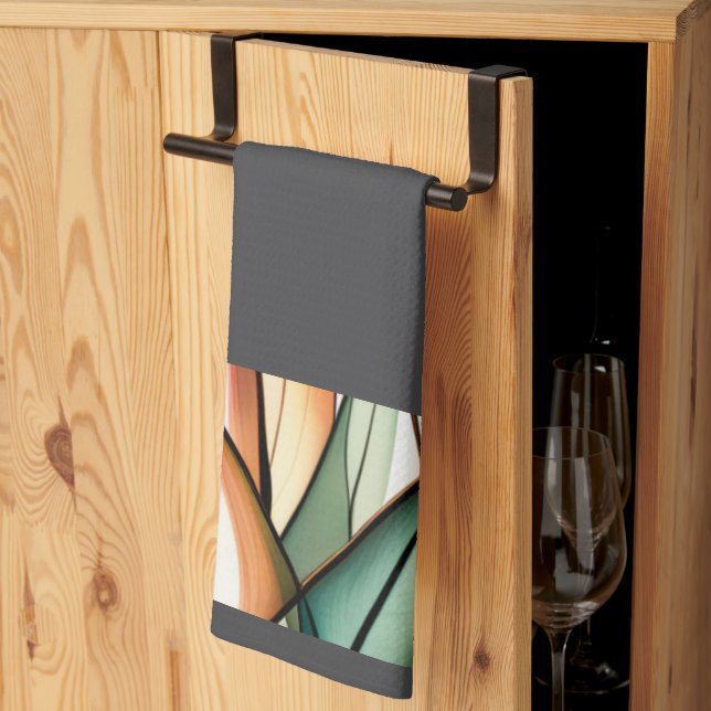 Nedfläckad- och glasgräs kökshandduk (Thirds Fold)