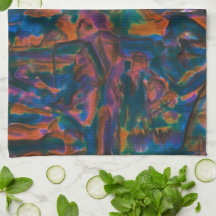 Nedfläckad och streckade blå nyanser av koppar av 