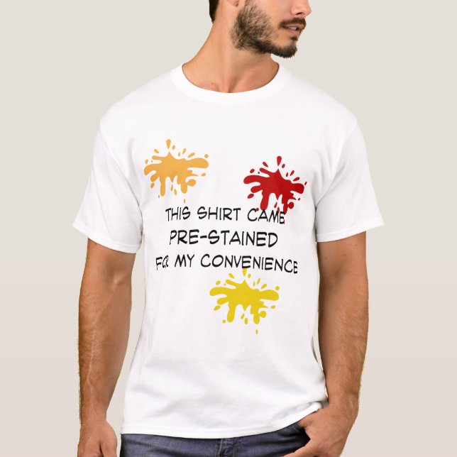 Nedfläckad Shirt T (Framsida)