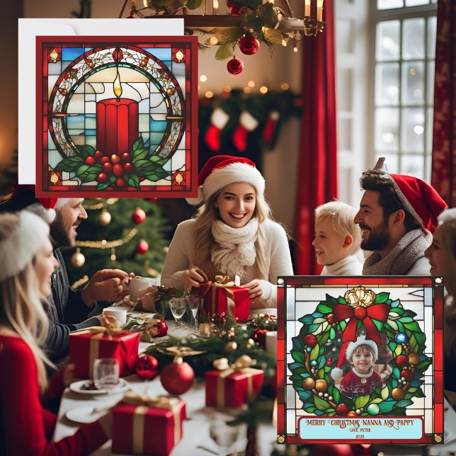 Nedfläckaden Crimson jul Candle Faux (Skapare uppladdad)