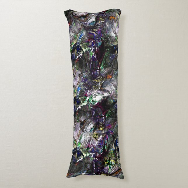 Nedfläckadens "tunga färger" överlappande i blandn kroppskudde (Framsidan Vertikal)