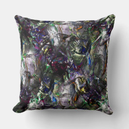 Nedfläckadens "tunga färger" överlappande i blandn kudde