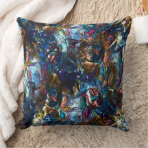 Nedfläckadens "tunga färger" överlappande i blandn