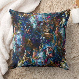 Nedfläckadens "tunga färger" överlappande i blandn kudde