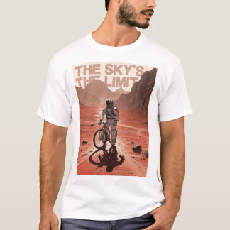 Nedförsbackcykel med astronaut på Mars, presentcyk T Shirt