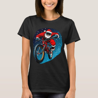 Nedförsbackcyklist jul t shirt