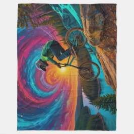 Nedförsbacke BMX Ride av Forest Sjö Fleecefilt