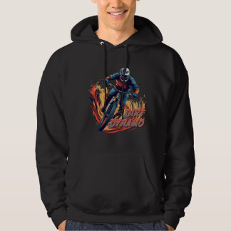 Nedförsbacke Grafik och Text Hoodie