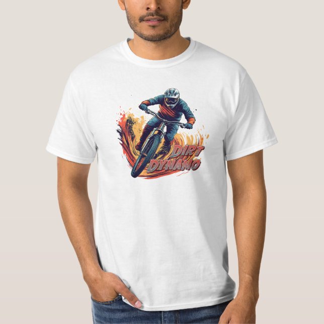 Nedförsbacke Grafik och Text T Shirt (Framsida)