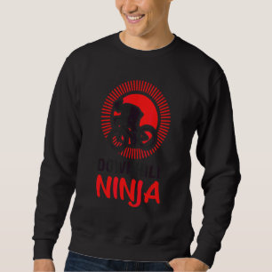 Nedförsbacke Ninja Mountainbike MTB Stig Cykel Ber Lång Ärmad Tröja