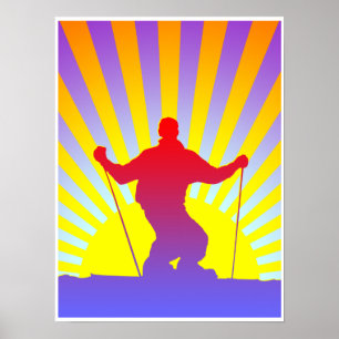 nedförsbackskidåkning poster