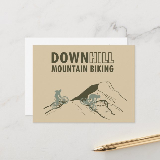 Nedförslitande bergsbiff helg vykort (Fram/Back In Situ)