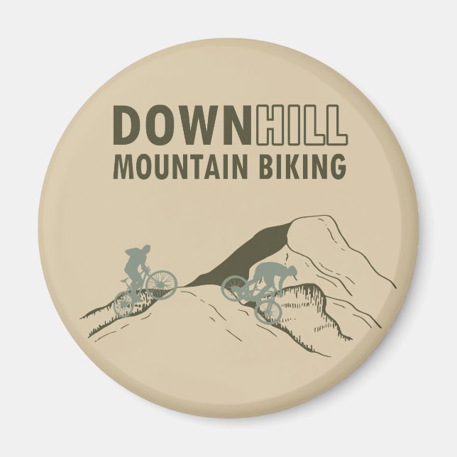 Nedförslitande bergsbiff magnet (Framsidan)
