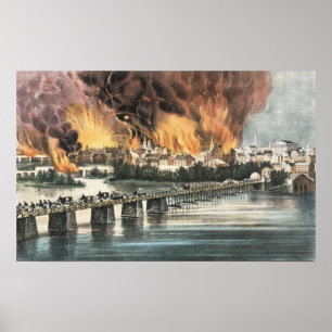 Nedgång av Richmond 2nd April 1865 Poster