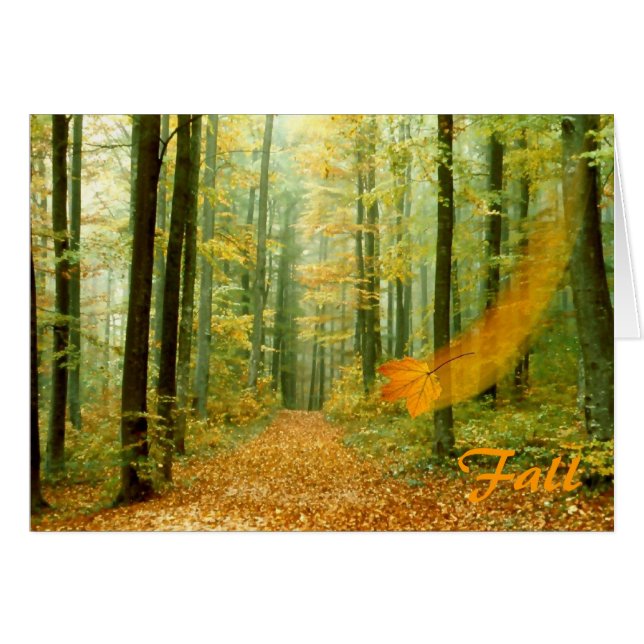 Nedgång Hälsningskort (Framsidan Horizontal)