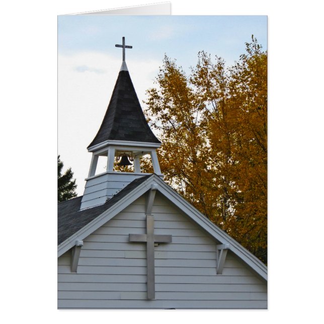 Nedgång i Minnesota-Kyrka Hälsningskort (Framsidan)
