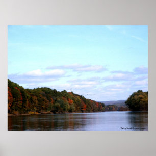Nedgång upp Delawaret River Poster
